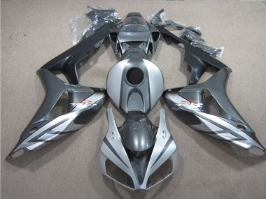 Carenado Moto Honda CBR1000RR 2006-2007 - Plata Gris Negro Mate Fireblade