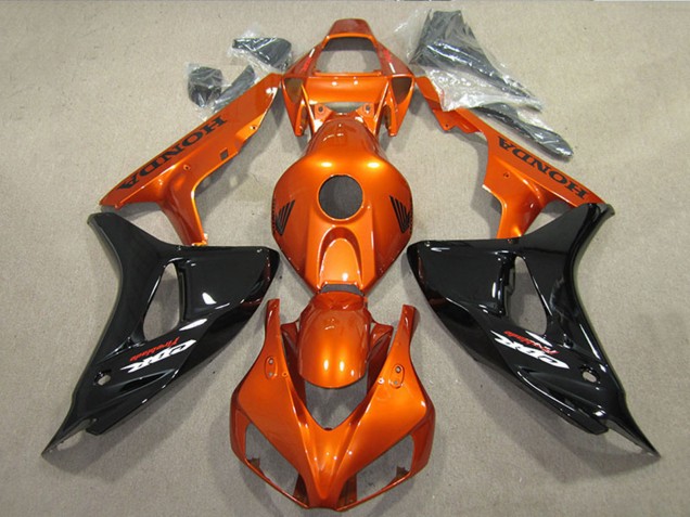 Carenado Moto Honda CBR1000RR 2006-2007 - Naranja Negro Brillante
