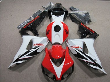 Carenado Moto Honda CBR1000RR 2006-2007 - Blanco Rojo Negro Brillante Fireblade