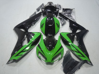 Carenados Moto Honda CBR1000RR 2006-2007 - Verde Negro Brillante