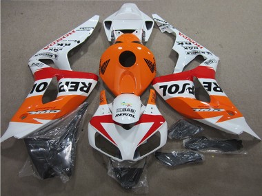 Carenado Moto Honda CBR1000RR 2006-2007 - Blanco Naranja Rojo Negro Repsol