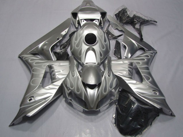 Carenado Moto Honda CBR1000RR 2006-2007 - Plata Blanco Llama