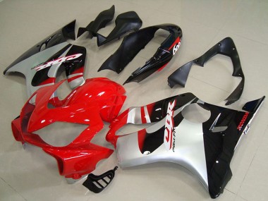 Carenado Moto ABS Honda CBR600 F4i 2004-2007 - Plata Rojo Negro Brillante