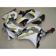 Carenado Moto Honda CBR900RR 954 2002-2003 - Blanco Amarillo Negro Brillante Hannspree 88