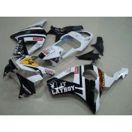Carenado Moto Honda CBR900RR 954 2002-2003 - Blanco Amarillo Negro Brillante Rizoma Playboy 14