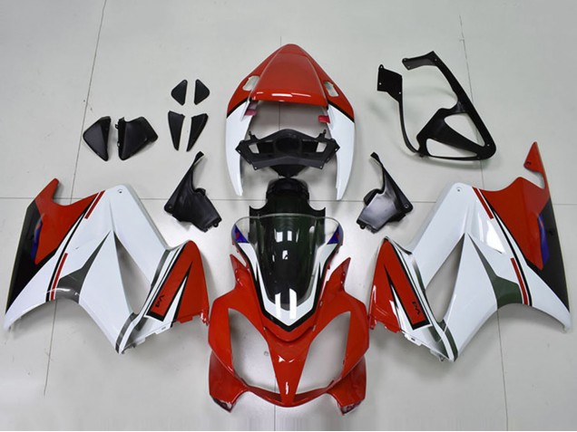 Carenado Moto Honda VFR 800 2002-2013 - Blanco Rojo Negro Brillante