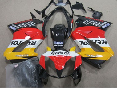 Carenado Moto Honda VFR 800 2002-2013 - Amarillo Blanco Rojo Negro Brillante Repsol