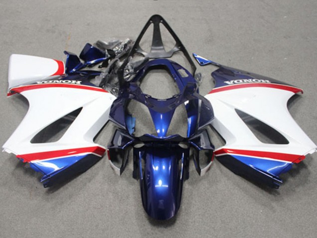 Carenados Moto Honda VFR 800 2002-2013 - Blanco Azul Rojo