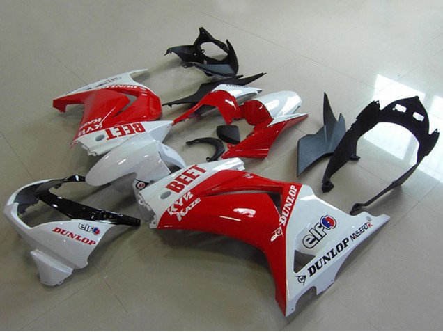 Carenado Moto Kawasaki ZX250R 2008-2012 - Blanco Rojo BEET