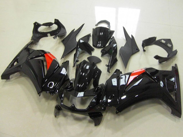 Carenado Moto Kawasaki ZX250R 2008-2012 - Negro Brillante Rojo