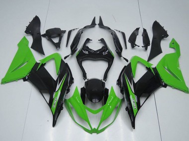 Kits Carenado Moto Kawasaki ZX6R 2013-2018 - Verde Negro Brillante