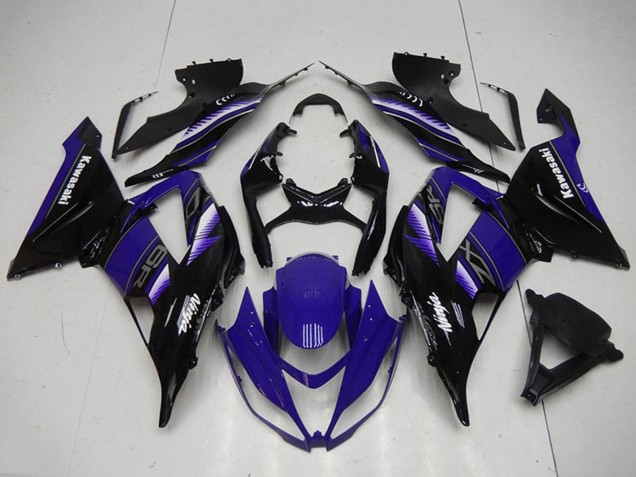 Kits Carenados Moto Kawasaki ZX6R 2013-2018 - Azul Negro Brillante