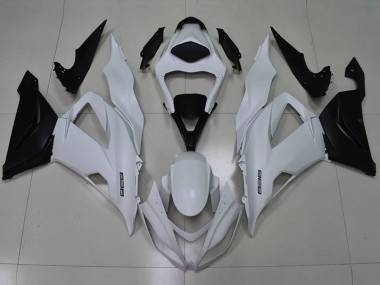 Carenado Moto Kawasaki ZX6R 2013-2018 - Blanco Negro 636