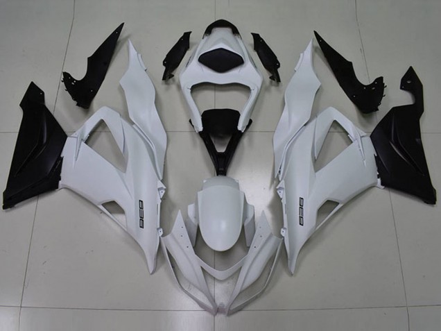 Carenado Moto Kawasaki ZX6R 2013-2018 - Blanco Negro 636