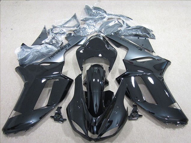 Carenado Moto Kawasaki ZX6R 2007-2008 - Negro Plata