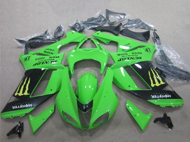 Carenado Moto Kawasaki ZX6R 2007-2008 - Blanco Azul Ninja