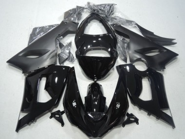 Carenado Moto Kawasaki ZX6R 2005-2006 - Negro Brillante Negro Mate