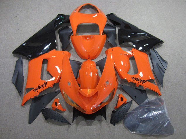 Kits Carenados Moto Kawasaki ZX6R 2005-2006 - Naranja Negro