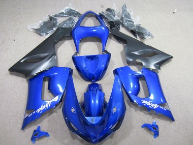 Carenados Moto Kawasaki ZX6R 2005-2006 - Azul Negro Mate