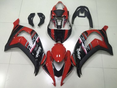 Carenado Moto Kawasaki ZX10R 2016-2020 - Rojo Granate Negro Brillante Blanco