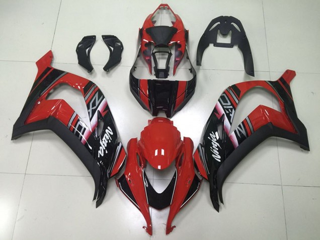 Carenado Moto Kawasaki ZX10R 2016-2020 - Rojo Granate Negro Brillante Blanco