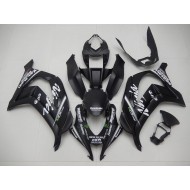 Carenado Moto Kawasaki ZX10R 2016-2020 - Negro Mate Verde Blanco Monstruo Carrera Team Motocard