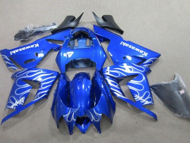 Carenados Moto Kawasaki ZX10R 2004-2005 - Azul Blanco Llama