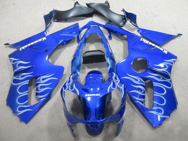 Carenado Moto Kawasaki ZX12R 2000-2001 - Azul Blanco Llama