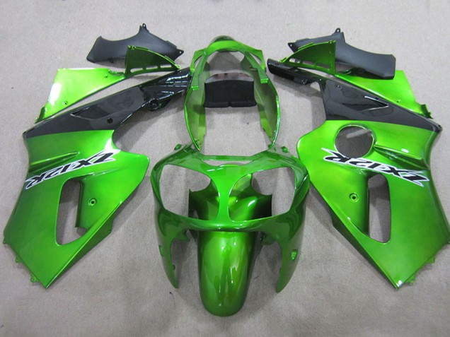 Carenado Moto Kawasaki ZX12R 2000-2001 - Verde Negro Mate