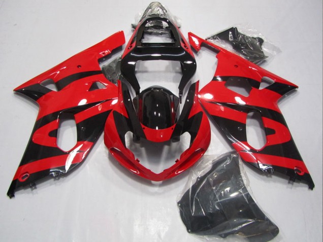 Carenado Moto Suzuki GSXR 600 2001-2003 - Rojo Negro Brillante