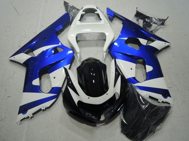 Carenado Moto Suzuki GSXR 600 2001-2003 - Blanco Azul Negro Brillante