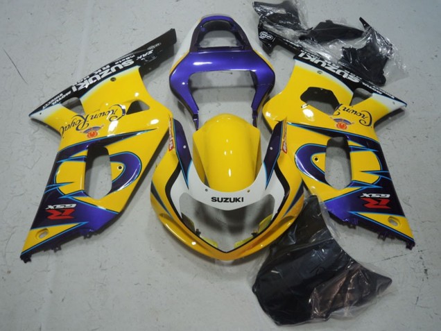 Carenado Moto Suzuki GSXR 600 2001-2003 - Amarillo Púrpura Negro