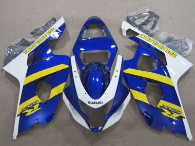 Carenado Moto Suzuki GSXR 600 2004-2005 - Azul Blanco Amarillo