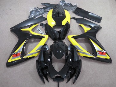 Carenado Moto Suzuki GSXR 600 2006-2007 - Amarillo Gris Negro