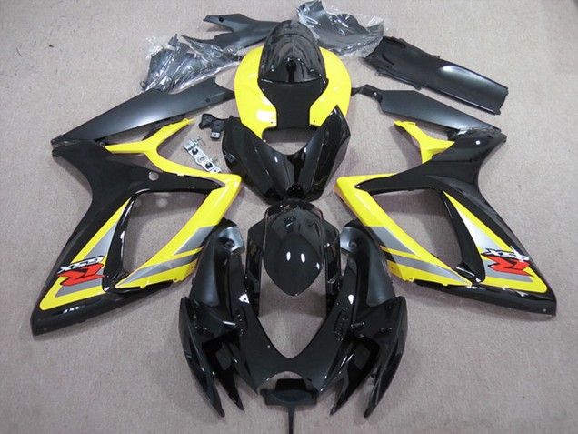 Carenado Moto Suzuki GSXR 600 2006-2007 - Amarillo Gris Negro