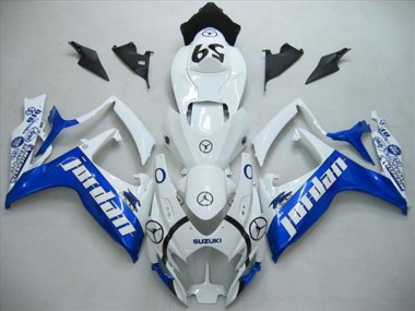 Carenado Moto Suzuki GSXR 600 2006-2007 - Blanco Azul Jordan 59
