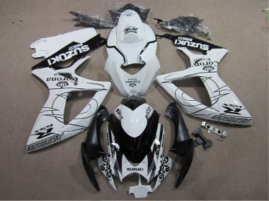 Carenado Moto Suzuki GSXR 600 2006-2007 - Blanco Negro Corona Extra