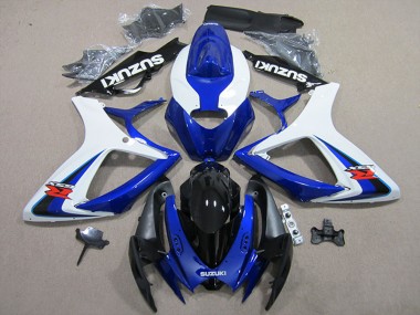 Carenado Moto Suzuki GSXR 600 2006-2007 - Blanco Azul Negro Rojo