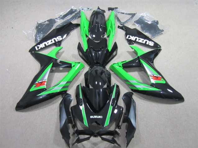 Carenado Moto Suzuki GSXR 600 2006-2007 - Verde Negro Brillante Rojo