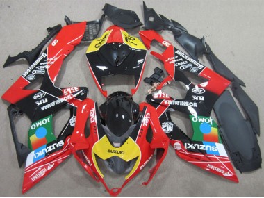 Carenado Moto Suzuki GSXR 600 2006-2007 - Rojo Amarillo Verde Azul Negro JOMO