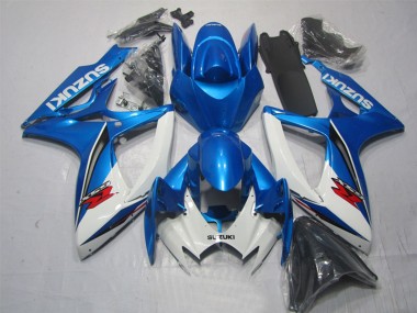 Carenados Moto Suzuki GSXR 600 2006-2007 - Blanco Azul Rojo
