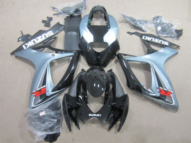 Carenado Moto Suzuki GSXR 600 2006-2007 - Gris Negro Brillante