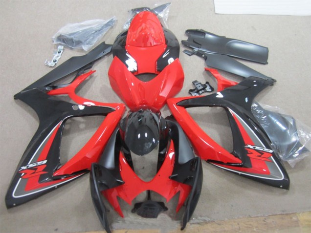 Carenado Moto Suzuki GSXR 600 2006-2007 - Rojo Negro