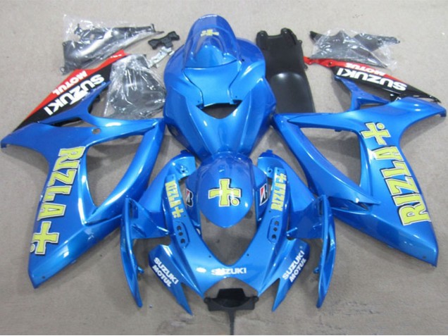 Carenado Moto Suzuki GSXR 600 2006-2007 - Azul Oro Rojo Rizla