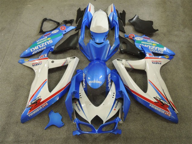 Carenado Moto Suzuki GSXR 600 2008-2010 - Blanco Azul Rojo Verde