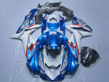Carenado Moto Suzuki GSXR 600 2011-2024 - Azul Blanco
