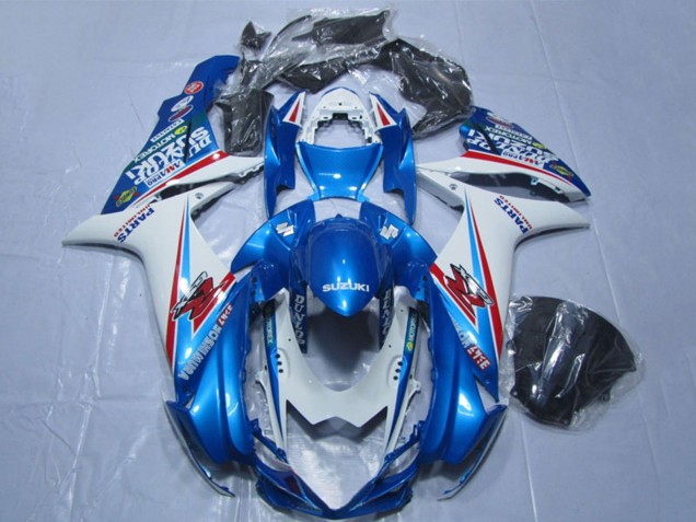 Carenado Moto Suzuki GSXR 600 2011-2024 - Azul Blanco