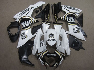 Carenado Moto Suzuki GSXR 600 2011-2024 - Blanco Negro Motul Lucky Strike