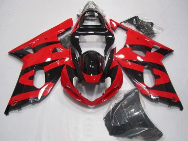 Carenado Moto Suzuki GSXR 750 2001-2003 - Rojo Negro Brillante