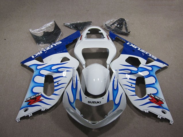 Carenado Moto Suzuki GSXR 750 2001-2003 - Blanco Azul Llama